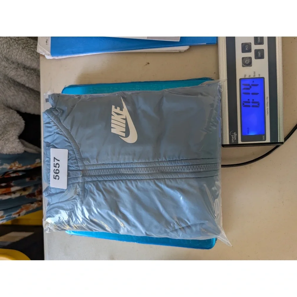 Nike Boys Fleece Full Zip Hoodie Blue Size Large